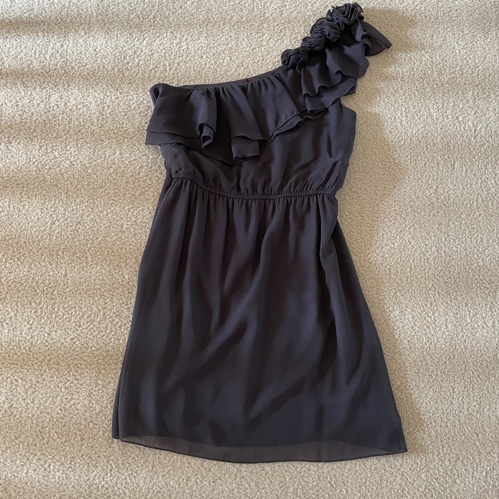Off the Shoulder Gray Dress